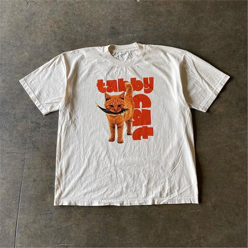 تي شيرت هاراجوكو كلاسيك 90S ريترو من القطن الثقيل موضة Y2K - Image 1